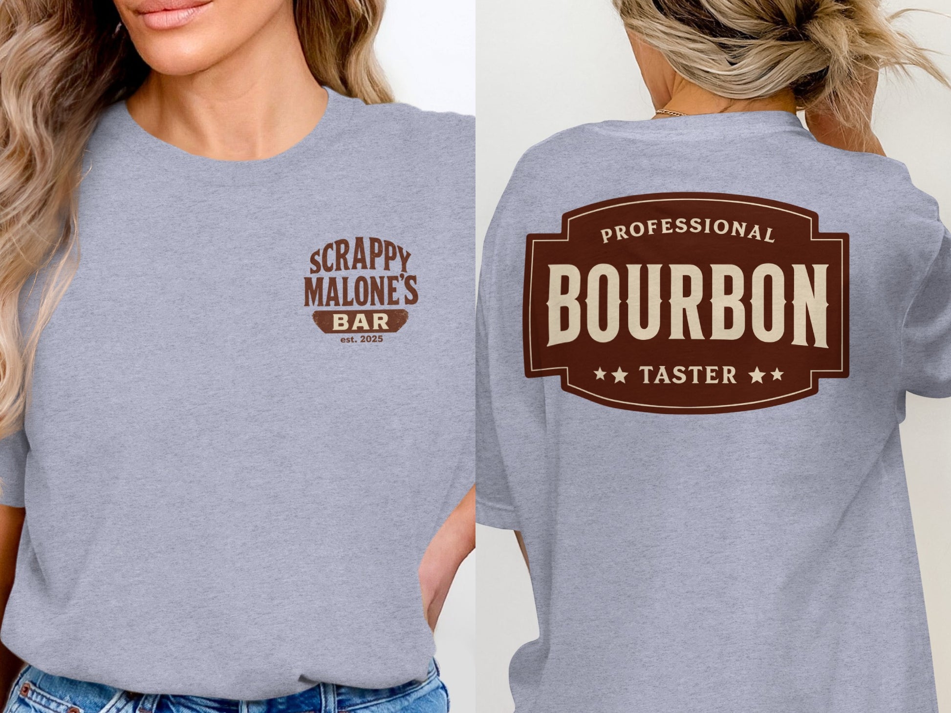 Professional Bourbon Taster Funny Alcohol Design T-Shirt T-shirt - Scrappy Malone's Bar 100-Proof Humor - Cloud 16 Clothing Co.