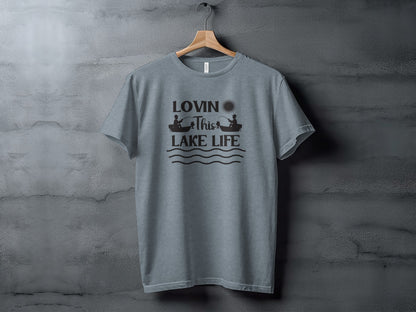 Lovin This Lake Life Fishing Lovers Graphic Design T-Shirt T-Shirt - Outdoor & Adventure Collection - Mile Marker 16 Gear by Cloud 16 Clothing Co.