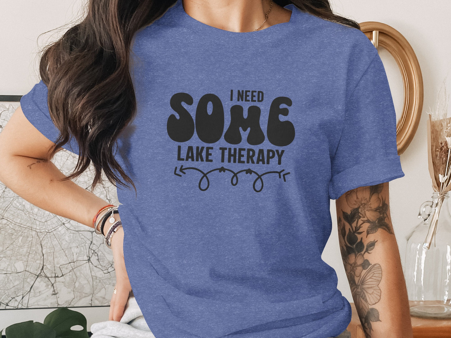 I Need Some Lake Therapy Funny Summer Vacation T-Shirt T-Shirt - Outdoor & Adventure Collection - Mile Marker 16 Gear by Cloud 16 Clothing Co.