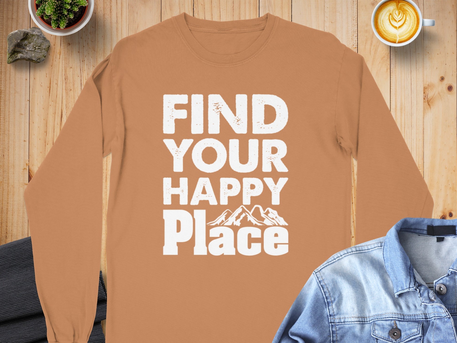 Find Your Happy Place Long Sleeve Shirt Product