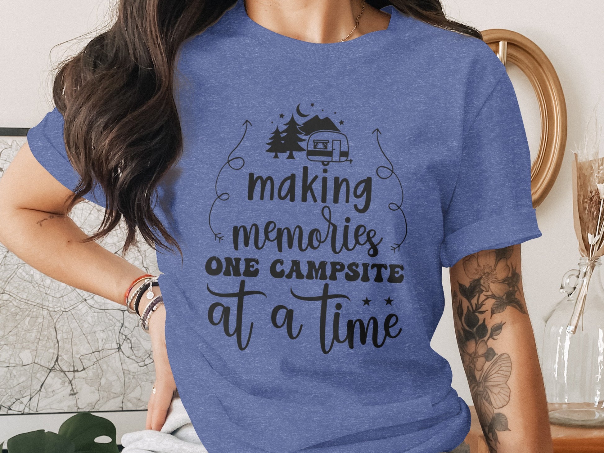 Making Memories One Campsite At A Time Camping T-Shirt T-Shirt - Outdoor & Adventure Collection - Mile Marker 16 Gear by Cloud 16 Clothing Co.