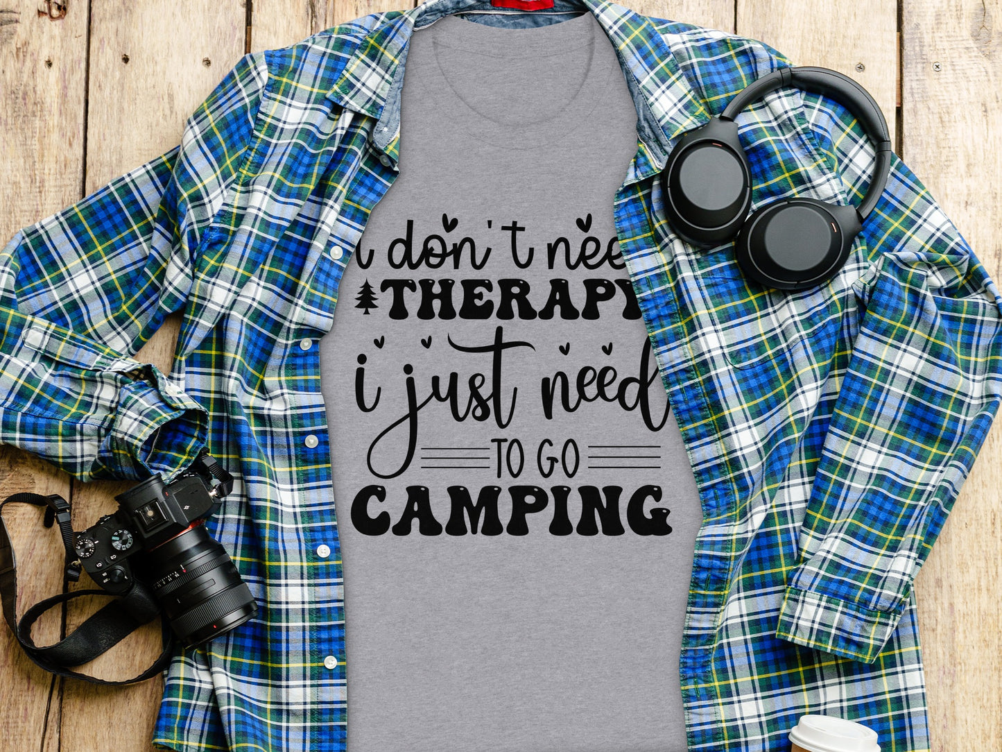 I Don't Need Therapy Just Camping Adventure T-Shirt T-Shirt - Outdoor & Adventure Collection - Mile Marker 16 Gear by Cloud 16 Clothing Co.