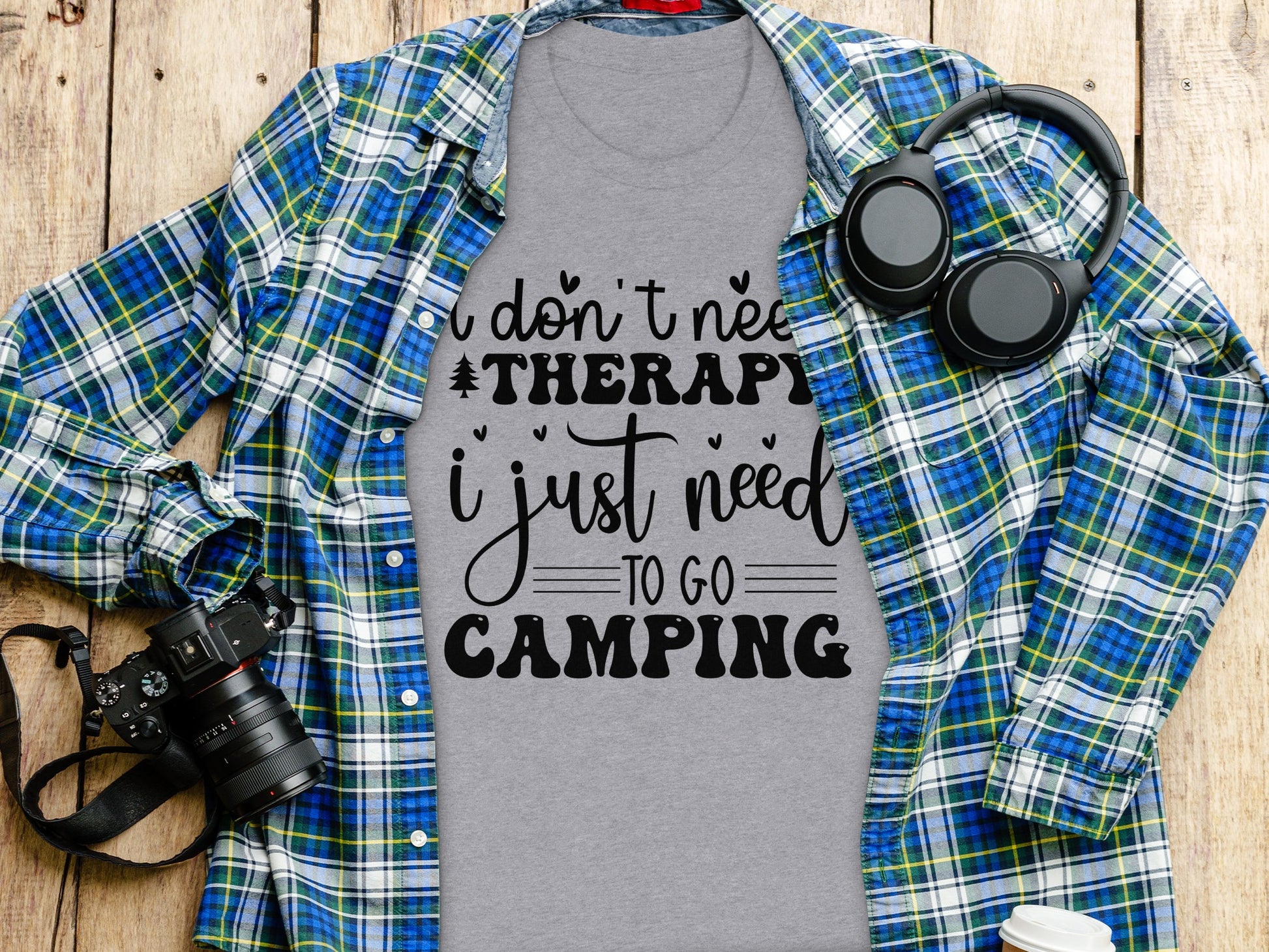 I Don't Need Therapy Just Camping Adventure T-Shirt T-Shirt - Outdoor & Adventure Collection - Mile Marker 16 Gear by Cloud 16 Clothing Co.