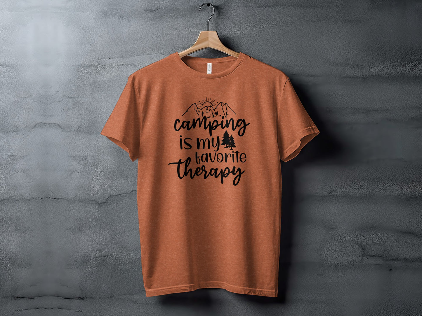 Camping Is My Favorite Therapy Camping Lovers T-Shirt T-Shirt - Outdoor & Adventure Collection - Mile Marker 16 Gear by Cloud 16 Clothing Co.