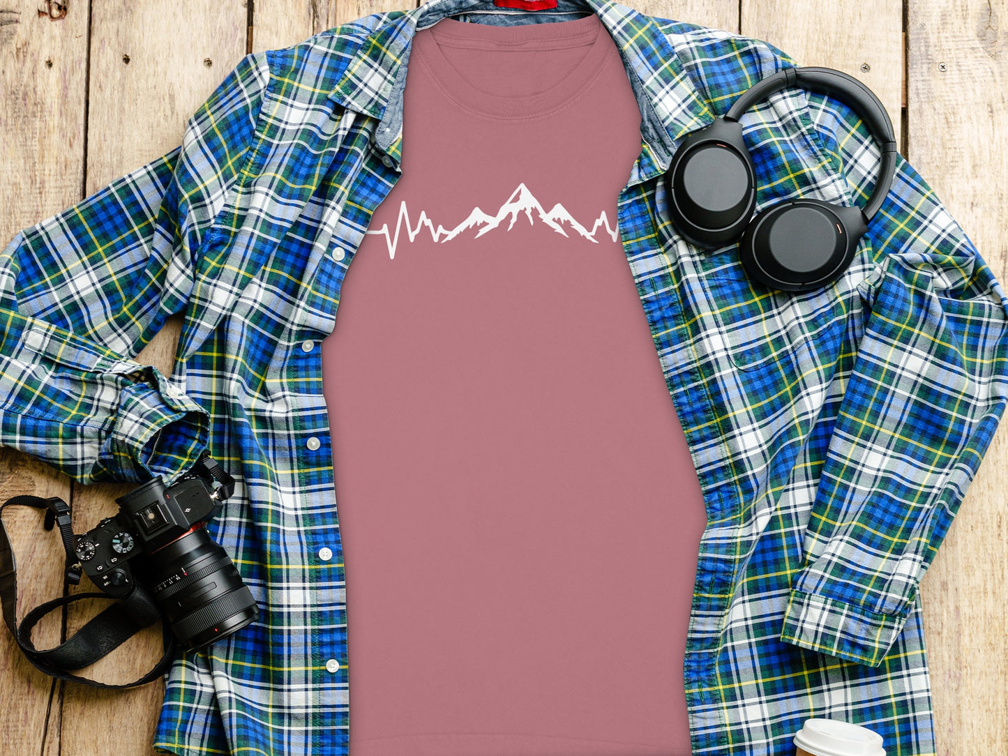 Elevate Your Style with Mountain Pulse Graphic Tee