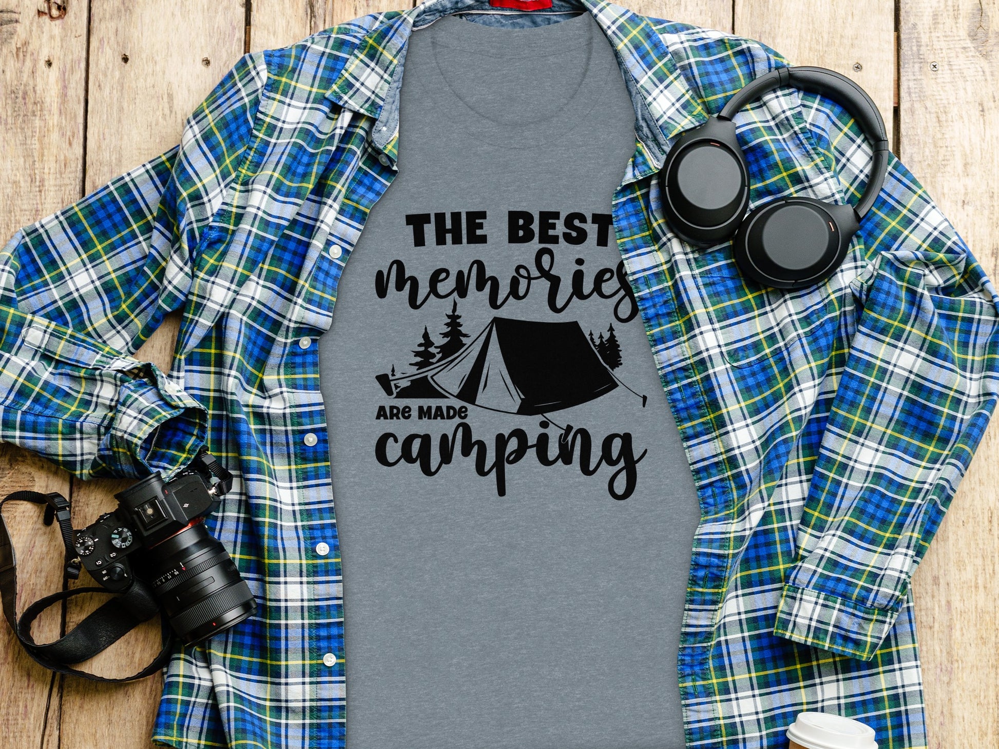 The Best Memories Are Made Camping Outdoors T-Shirt T-Shirt - Outdoor & Adventure Collection - Mile Marker 16 Gear by Cloud 16 Clothing Co.