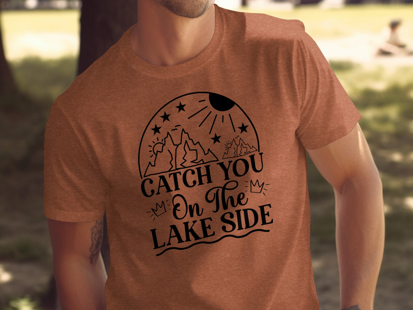 Catch You On The Lake Side Graphic Design Unisex T-Shirt T-Shirt - Outdoor & Adventure Collection - Mile Marker 16 Gear by Cloud 16 Clothing Co.