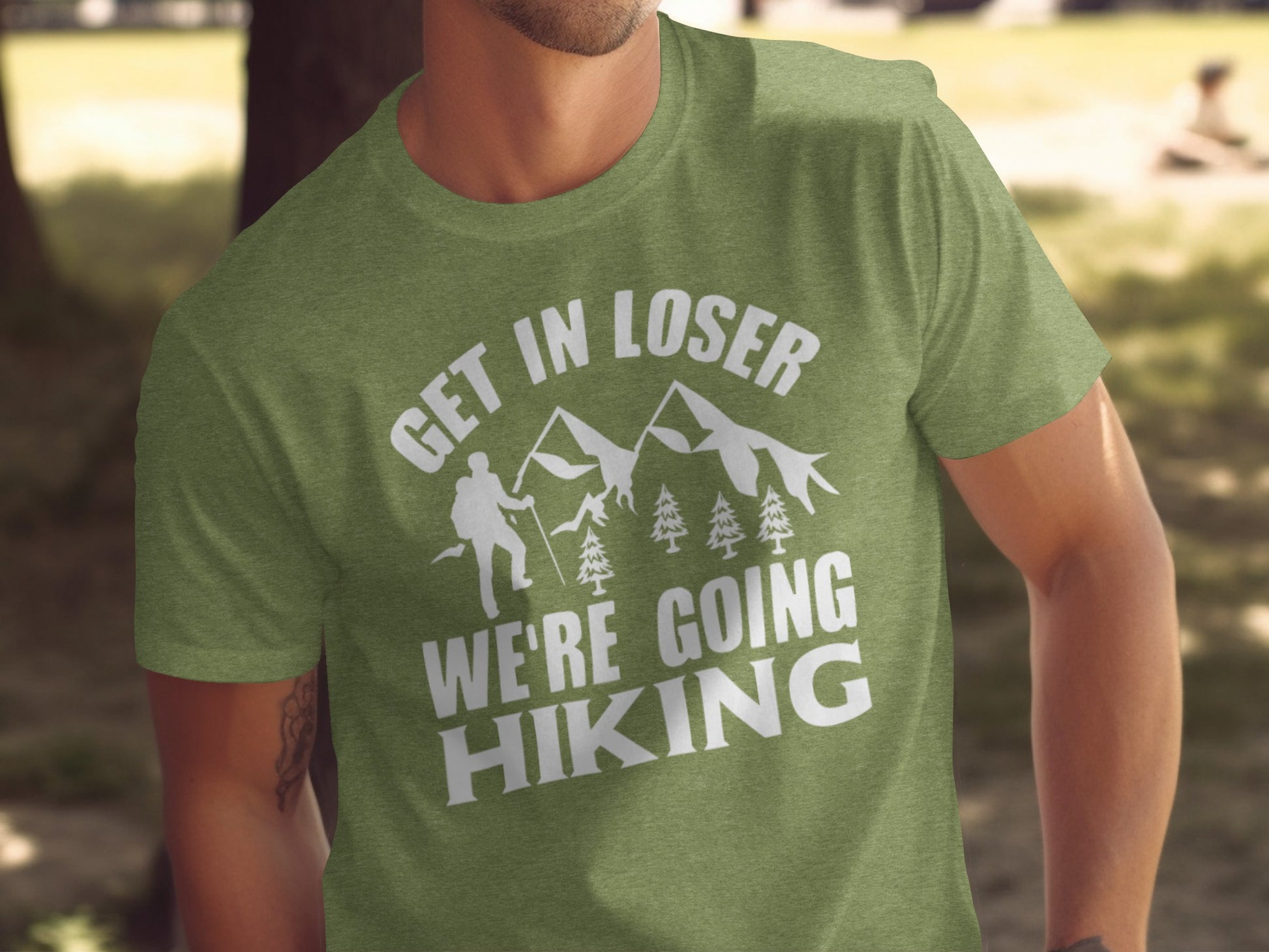Get in Loser Were Going Hiking Funny Outdoor Trip T-Shirt T-Shirt - Outdoor & Adventure Collection - Mile Marker 16 Gear by Cloud 16 Clothing Co.