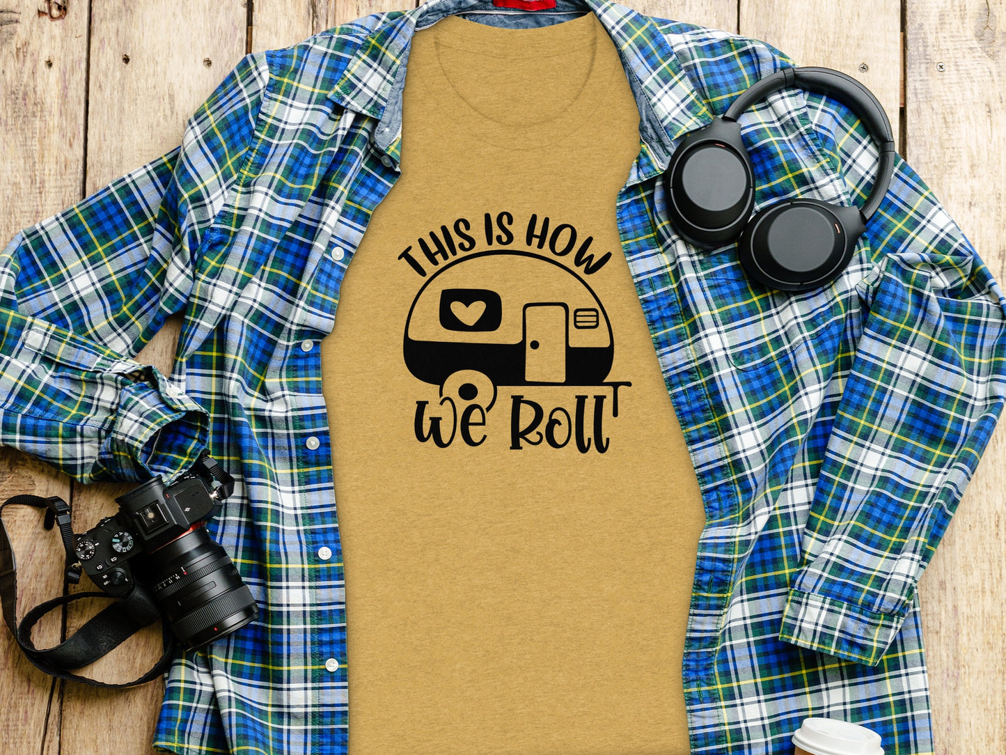 This is How We Roll Camper Graphic For Adventurers T-Shirt T-Shirt - Outdoor & Adventure Collection - Mile Marker 16 Gear by Cloud 16 Clothing Co.