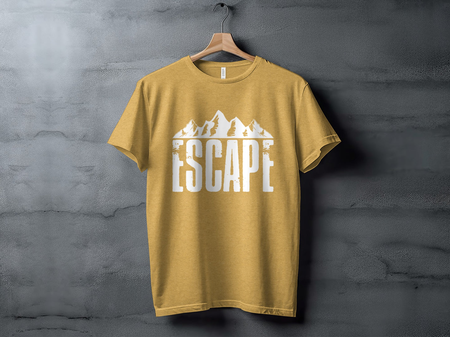 Escape Into The Mountains Outdoor Adventure Design T-Shirt T-Shirt - Outdoor & Adventure Collection - Mile Marker 16 Gear by Cloud 16 Clothing Co.