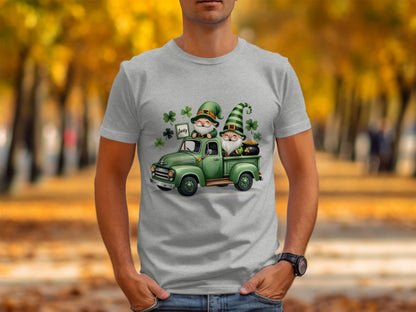 St. Patrick's Day Leprechauns Truck Graphic T-Shirt