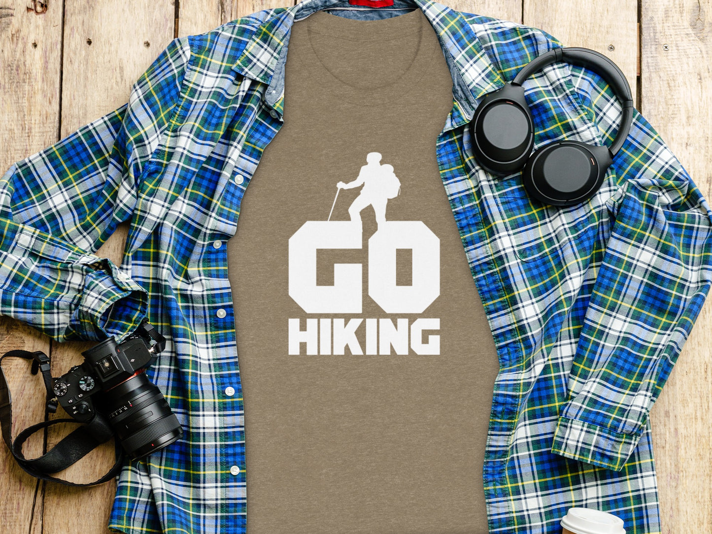Go Hiking Motivation For Adventurous Hikers T-Shirt T-Shirt - Outdoor & Adventure Collection - Mile Marker 16 Gear by Cloud 16 Clothing Co.
