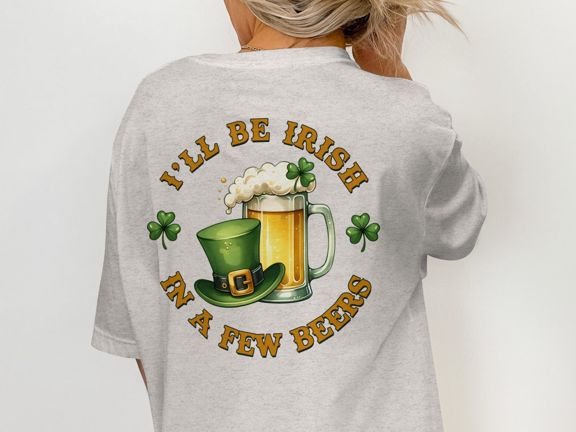 Scrappy Malone's Bar, Shamrock Decor, St Patricks Day, Irish Pub Sign, Gift for Pub Owner, Home Bar Decor T-Shirt - Scrappy Malone's Bar 100-Proof Humor - Cloud 16 Clothing Co.