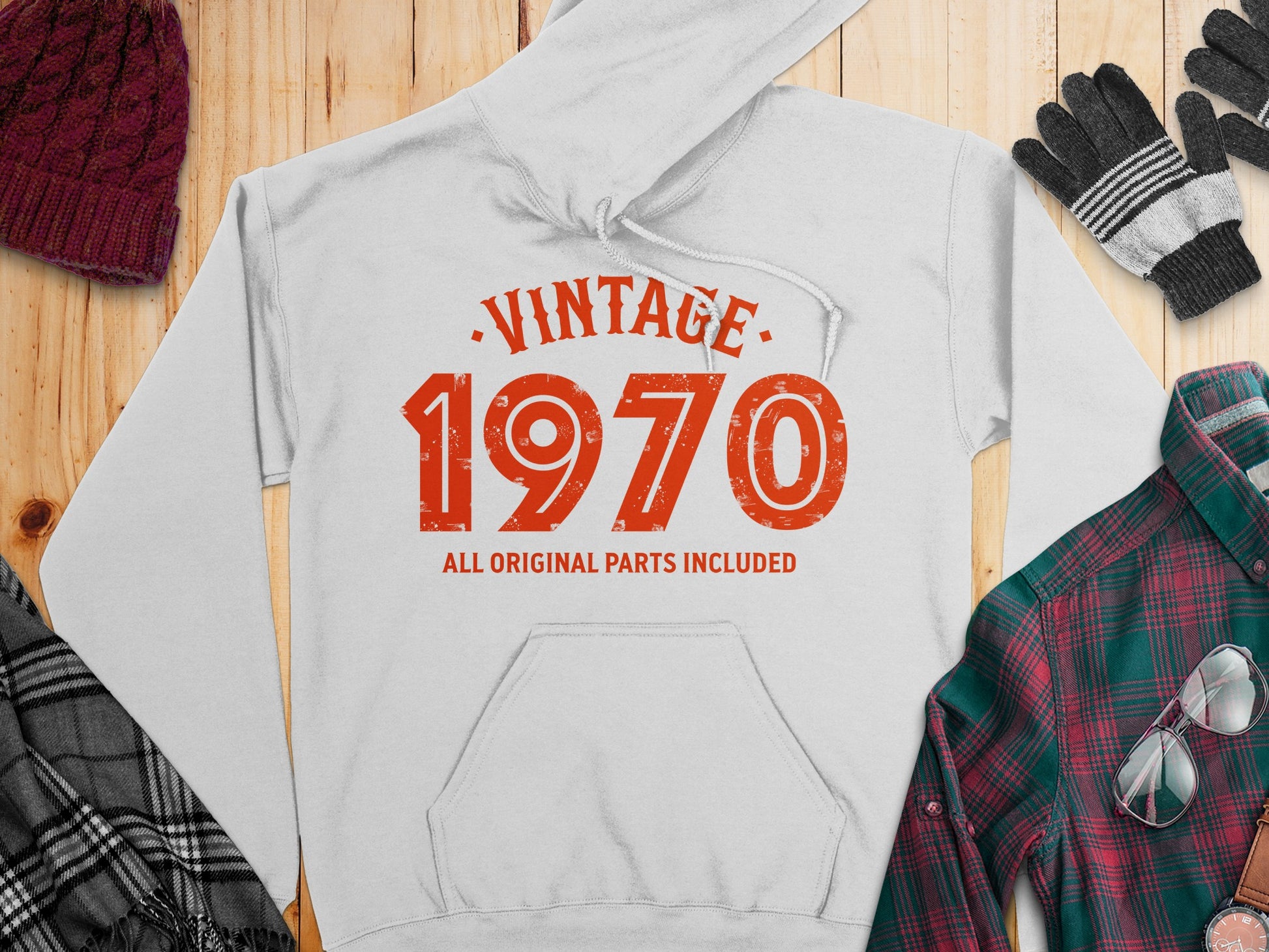 Vintage 1970 All Original Parts Included Hoodie