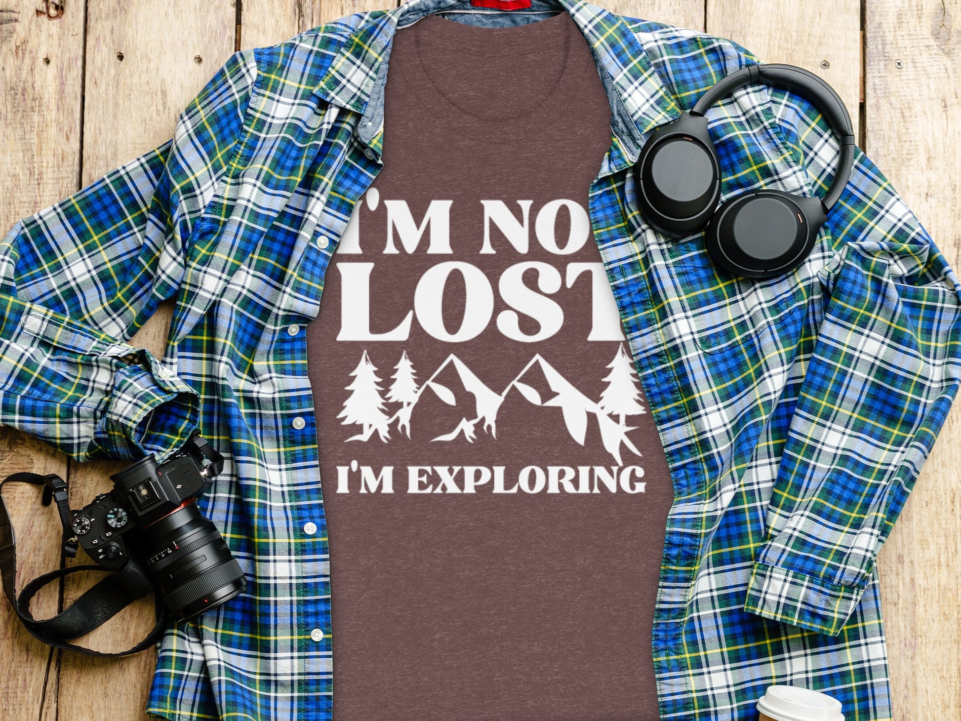 I Am Not Lost I Am Exploring Outdoors Nature T-Shirt T-Shirt - Outdoor & Adventure Collection - Mile Marker 16 Gear by Cloud 16 Clothing Co.