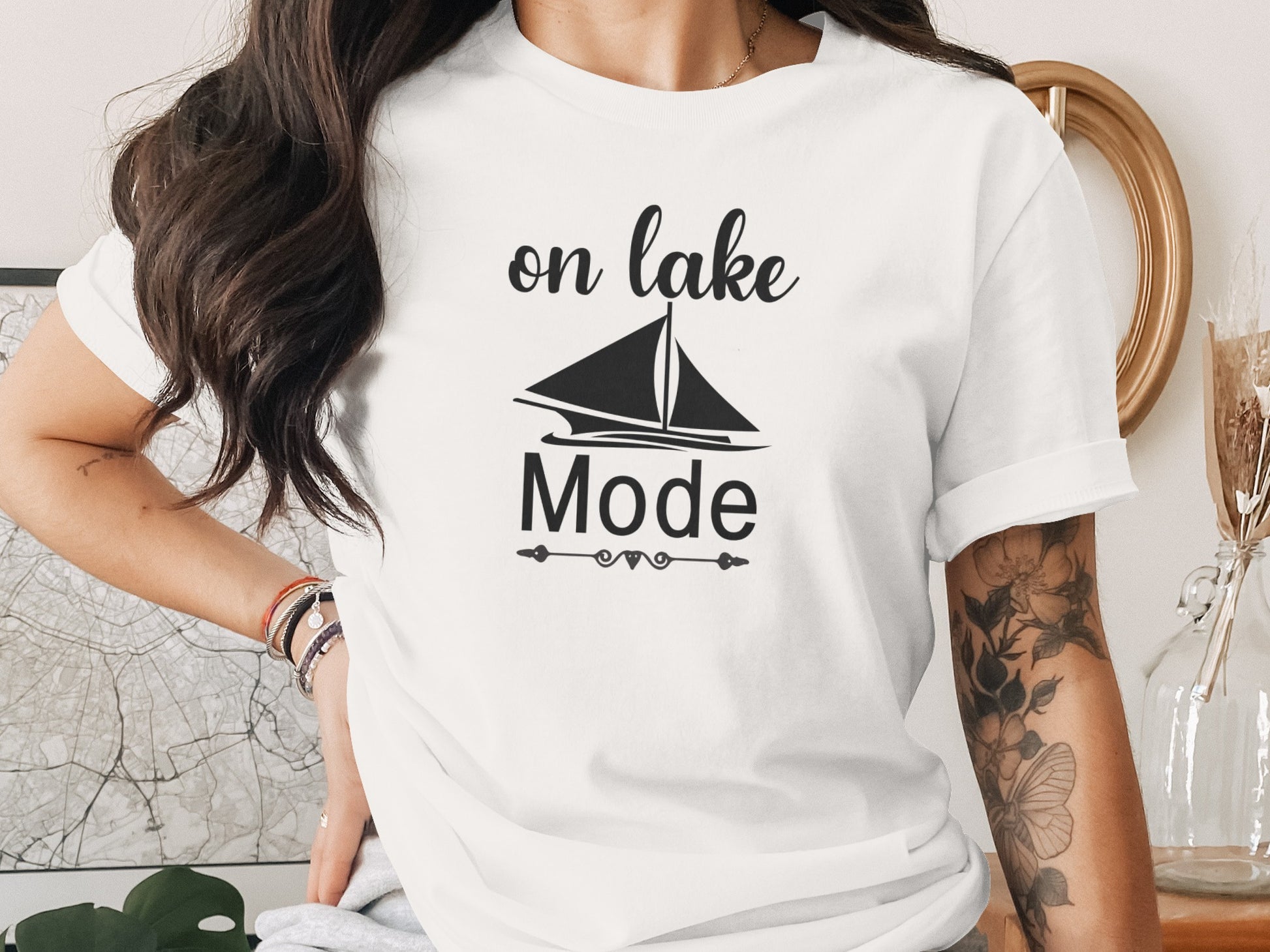 On Lake Mode Boat Vacation Summer Holiday Trip T-Shirt T-Shirt - Outdoor & Adventure Collection - Mile Marker 16 Gear by Cloud 16 Clothing Co.
