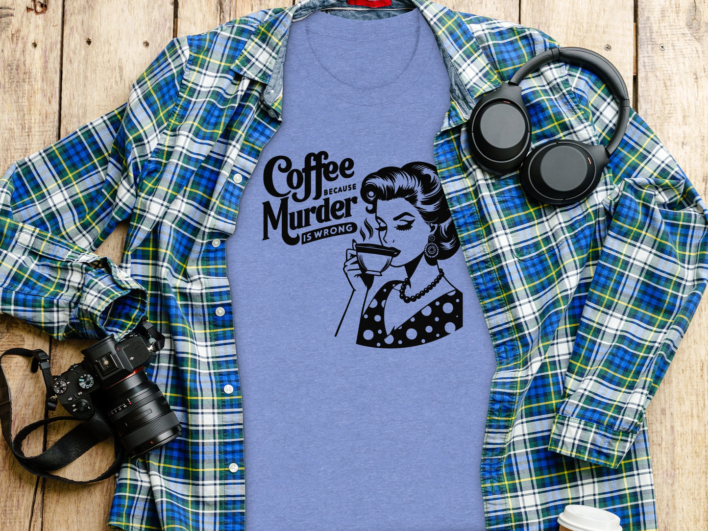 Coffee Because Murder Is Wrong Graphic Tee