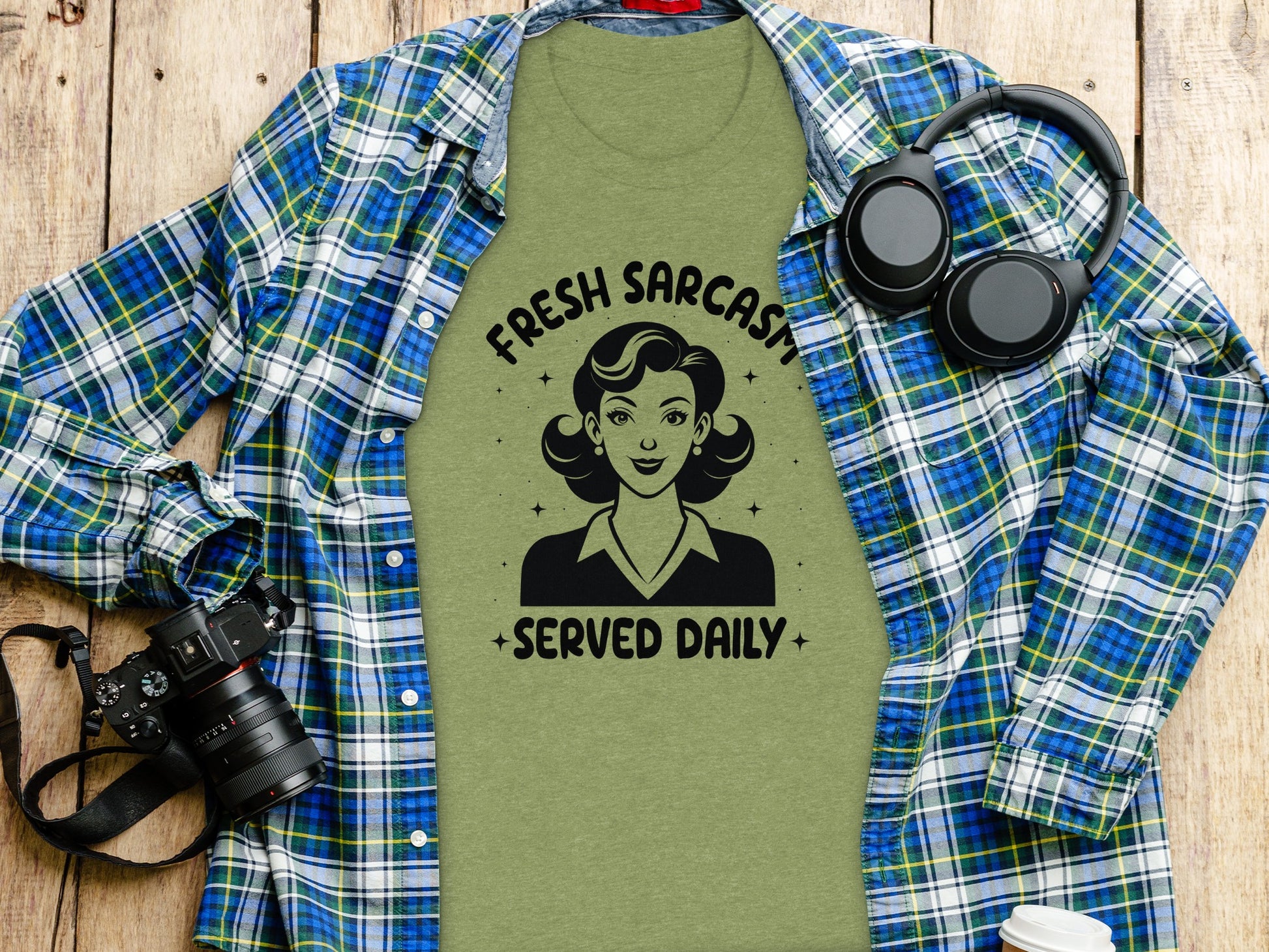Fresh Sarcasm Served Daily Graphic Tee Shirt