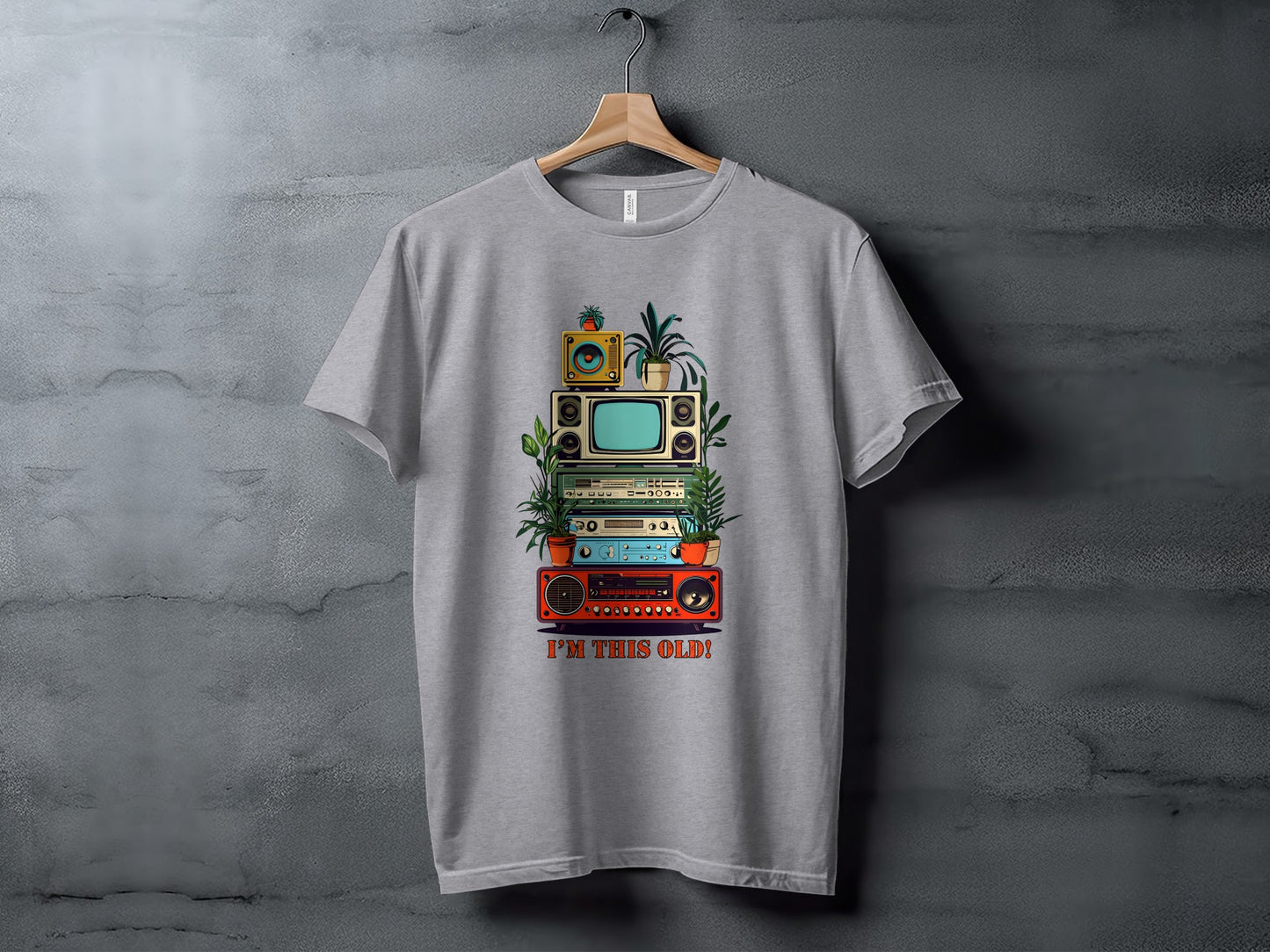 Vintage Electronics Stack I'm This Old T-shirt