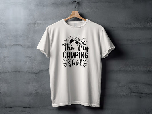 This My Camping Shirt Design Featuring Mountain Graphics T-Shirt T-Shirt - Outdoor & Adventure Collection - Mile Marker 16 Gear by Cloud 16 Clothing Co.