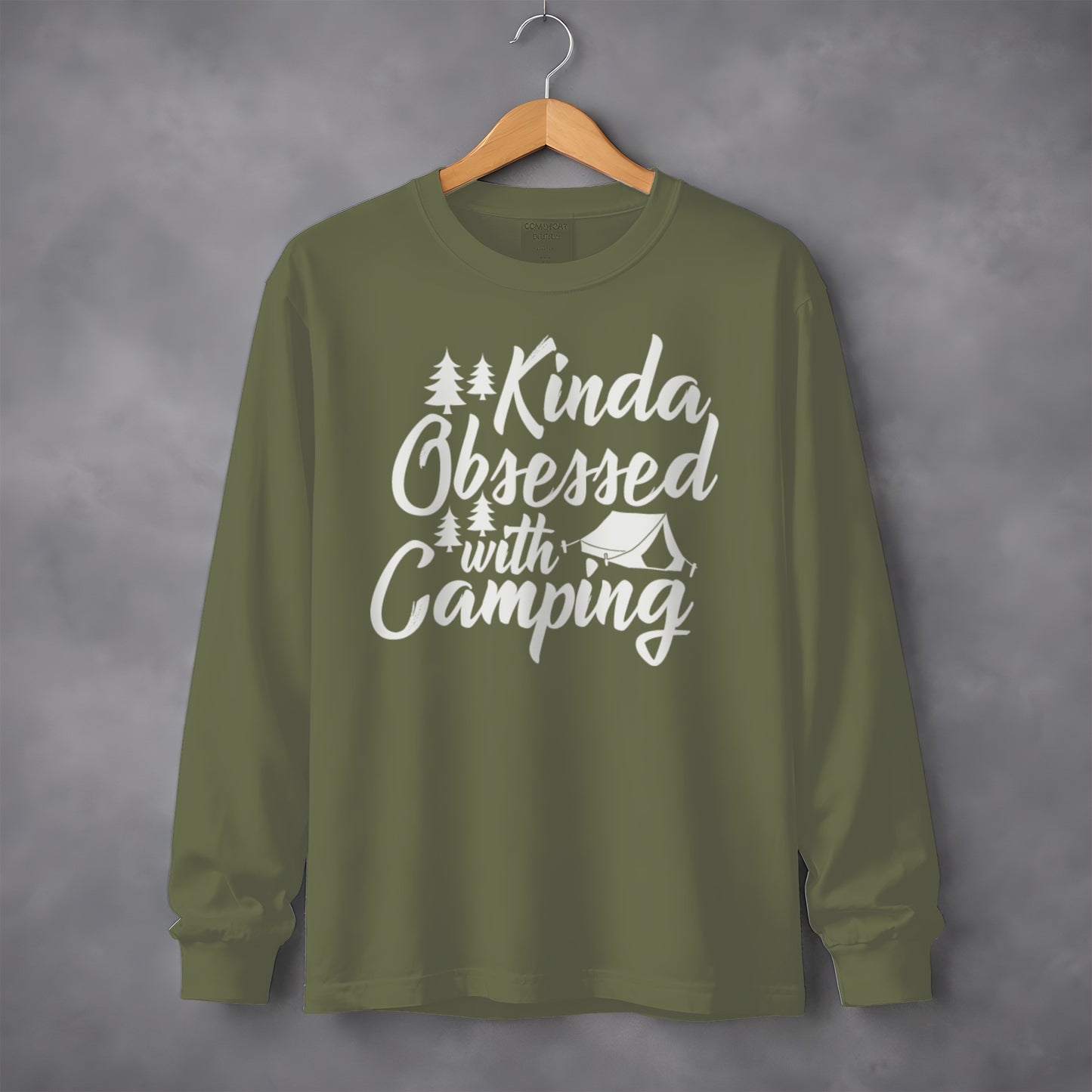 Kinda Obsessed with Camping Long Sleeve Shirt