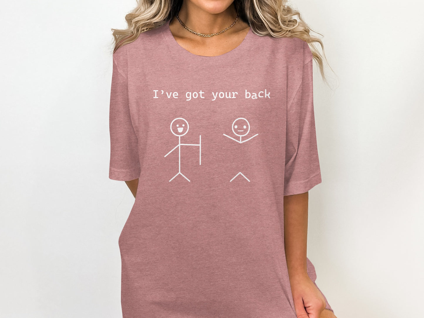 I've Got Your Back Stick Figure T-Shirt