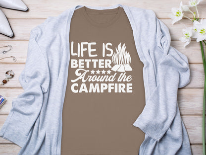Life Is Better Around The Campfire Graphic T-Shirt
