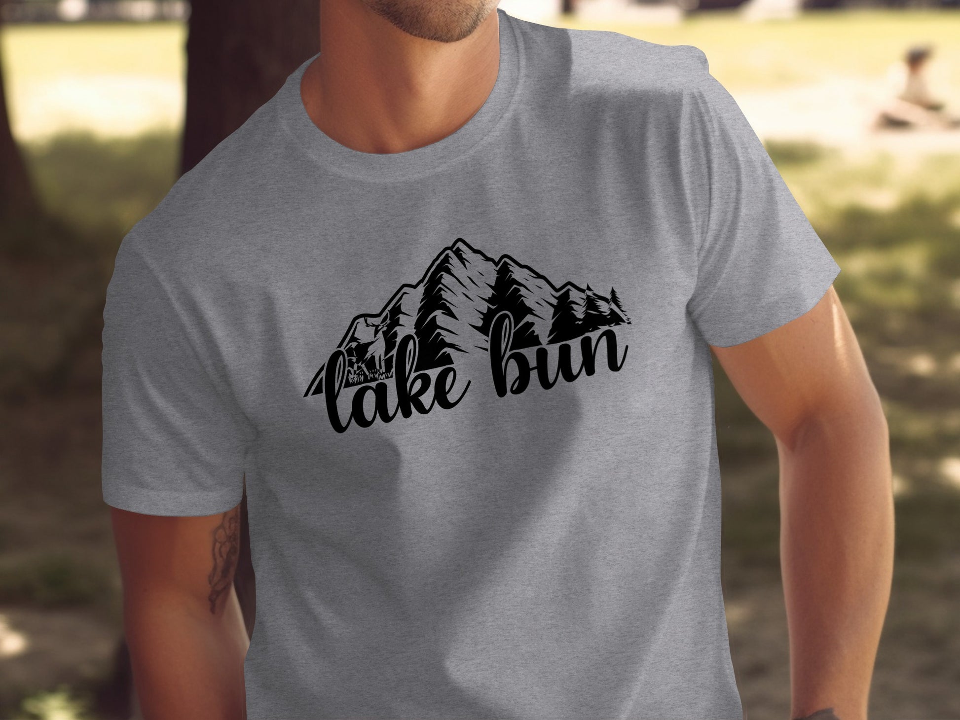 Lake Bun Mountains Nature Lover Graphic Design T-Shirt T-Shirt - Outdoor & Adventure Collection - Mile Marker 16 Gear by Cloud 16 Clothing Co.