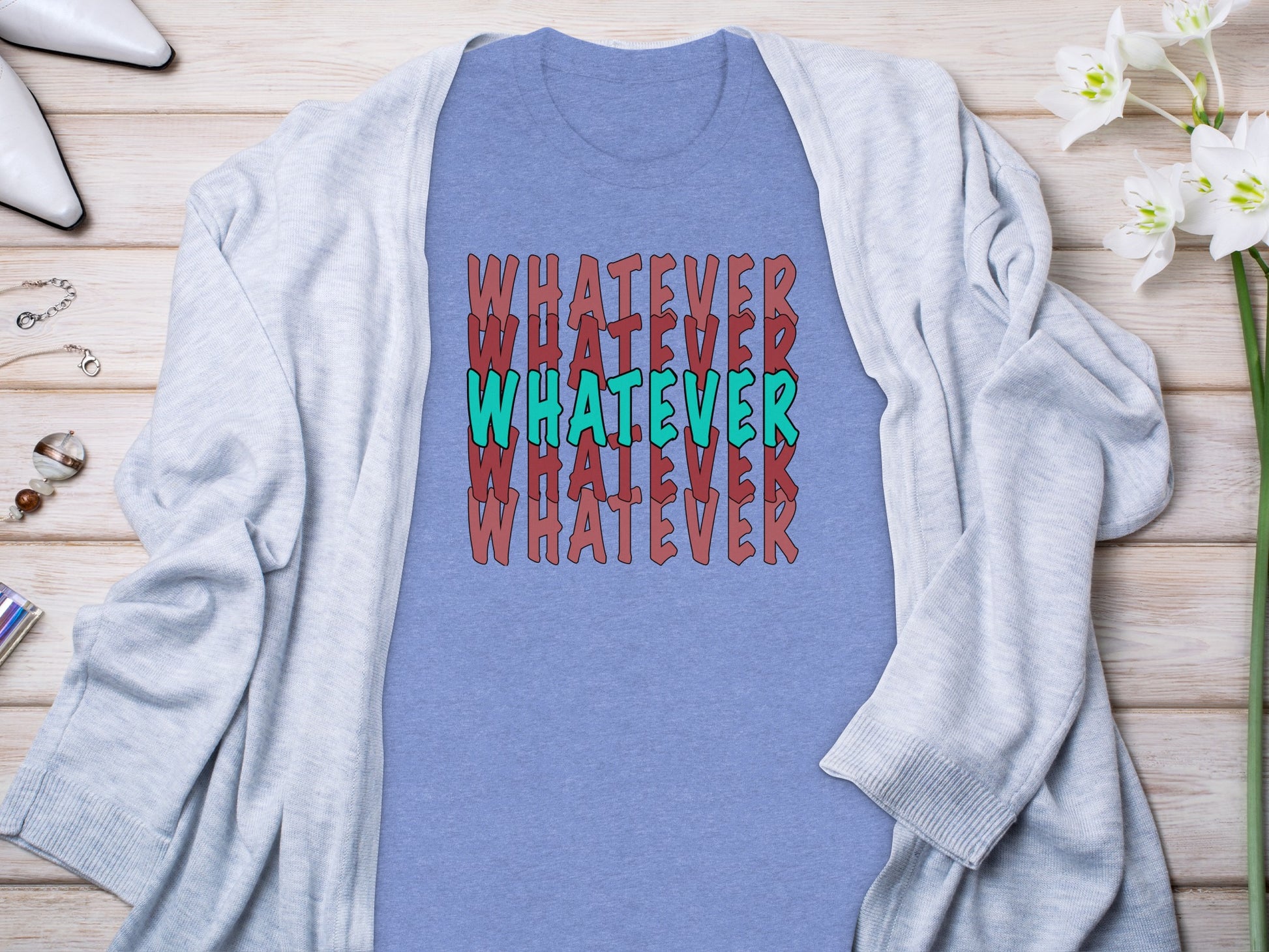 Whatever Repeated Design Comfortable Casual Wear