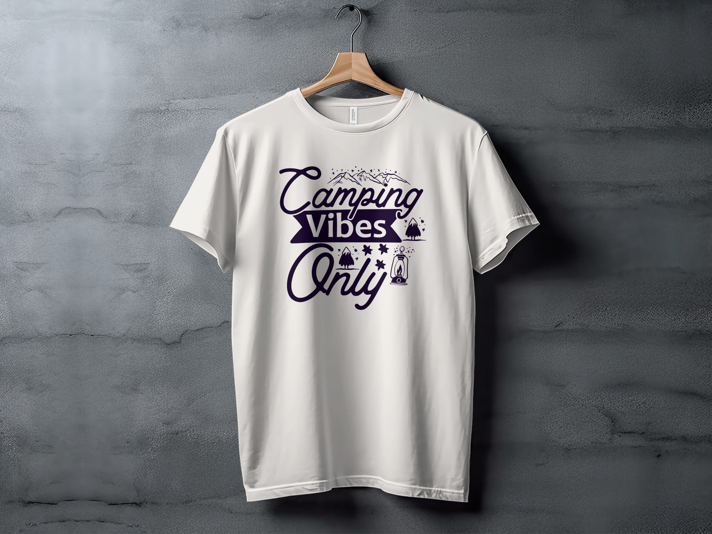 Camping Vibes Only Graphic Adventure Outdoor T-Shirt T-Shirt - Outdoor & Adventure Collection - Mile Marker 16 Gear by Cloud 16 Clothing Co.