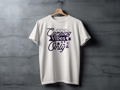Camping Vibes Only Graphic Adventure Outdoor T-Shirt T-Shirt - Outdoor & Adventure Collection - Mile Marker 16 Gear by Cloud 16 Clothing Co.