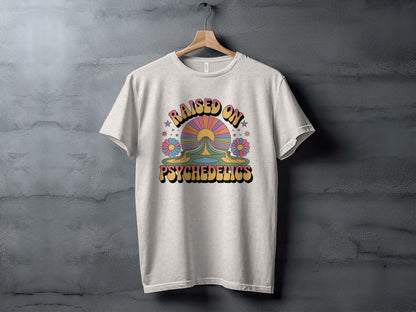 Raised on Psychedelics Retro Design T-Shirt