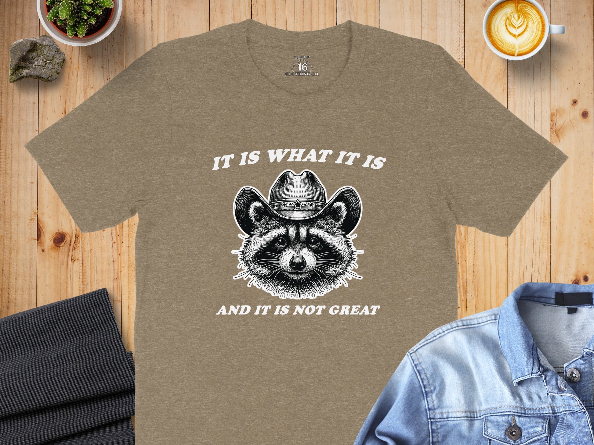 It Is What It Is And It Is Not Great Raccoon Shirt
