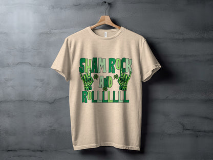Sham Rock and Rolllll Graphic Tee Apparel