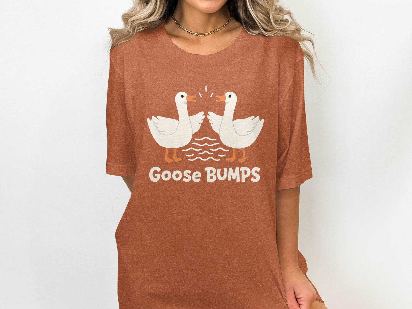 Goose Bumps Graphic Tee Shirt for Casual Wear