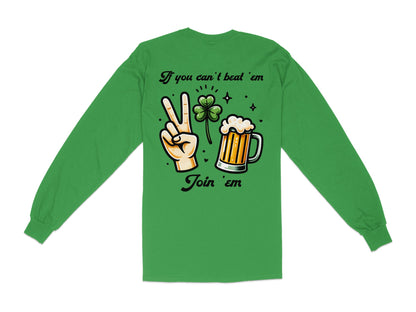 Scrappy Malone's Bar, St Patricks Day, Irish Bar, Shamrock, Retro Pub Sign, Custom Design T-Shirt - Scrappy Malone's Bar 100-Proof Humor - Cloud 16 Clothing Co.