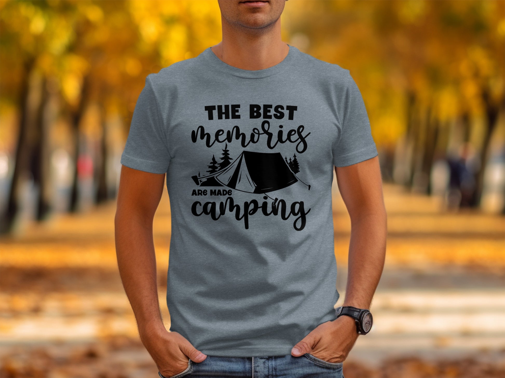 The Best Memories Are Made Camping Outdoors T-Shirt T-Shirt - Outdoor & Adventure Collection - Mile Marker 16 Gear by Cloud 16 Clothing Co.