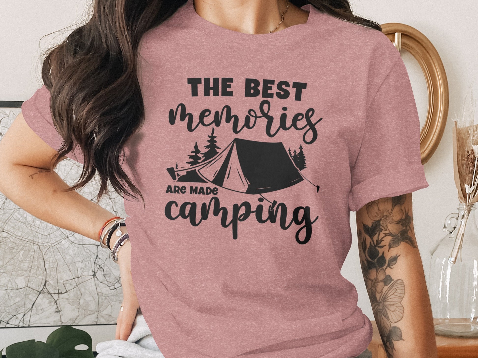 The Best Memories Are Made Camping Outdoors T-Shirt T-Shirt - Outdoor & Adventure Collection - Mile Marker 16 Gear by Cloud 16 Clothing Co.