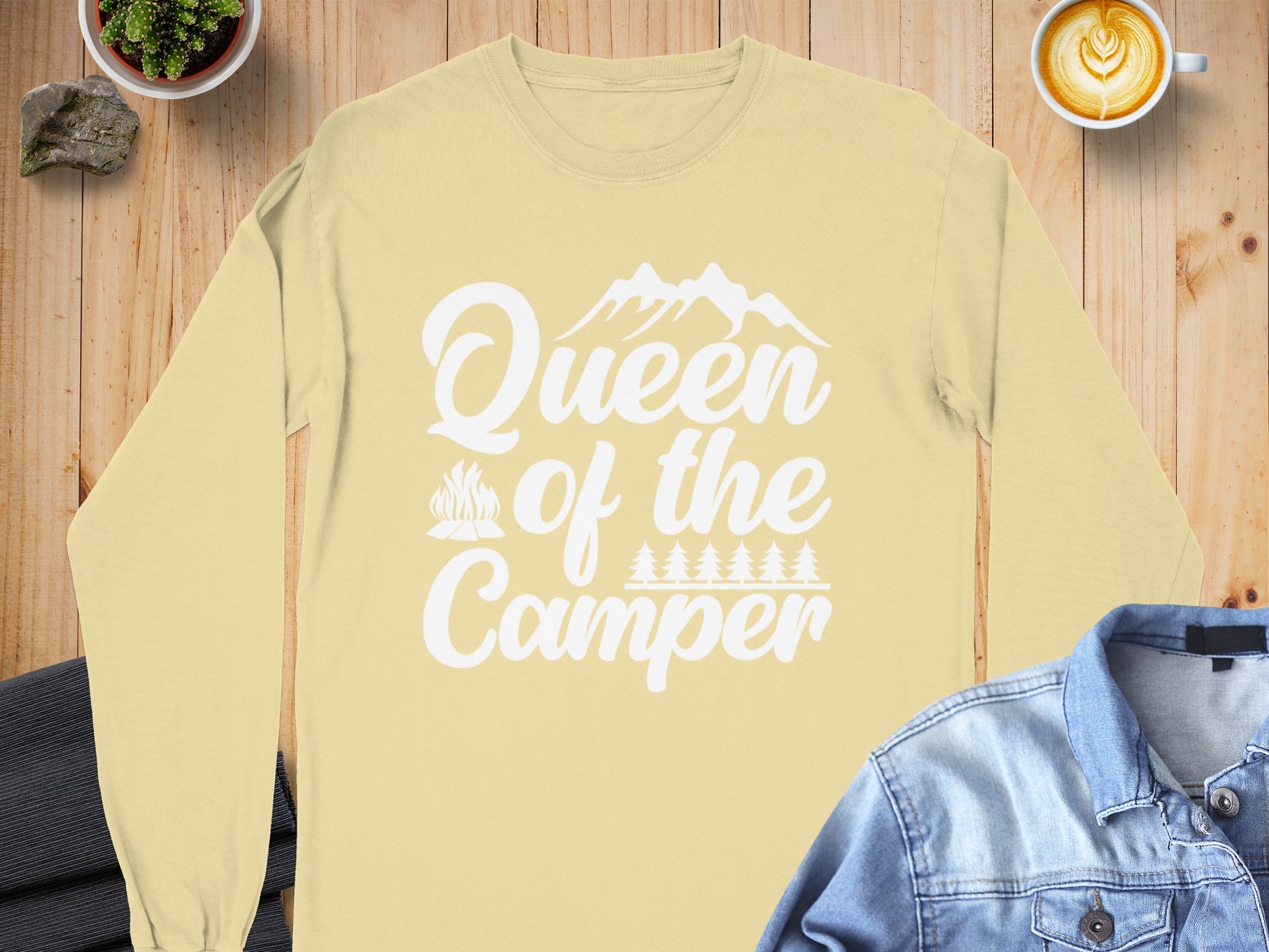 Queen of the Camper Long Sleeve Shirt Outdoor Apparel