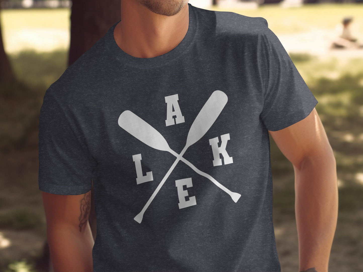 A Lake With Paddle Outdoors Adventure Summer Vacation T-Shirt T-Shirt - Outdoor & Adventure Collection - Mile Marker 16 Gear by Cloud 16 Clothing Co.