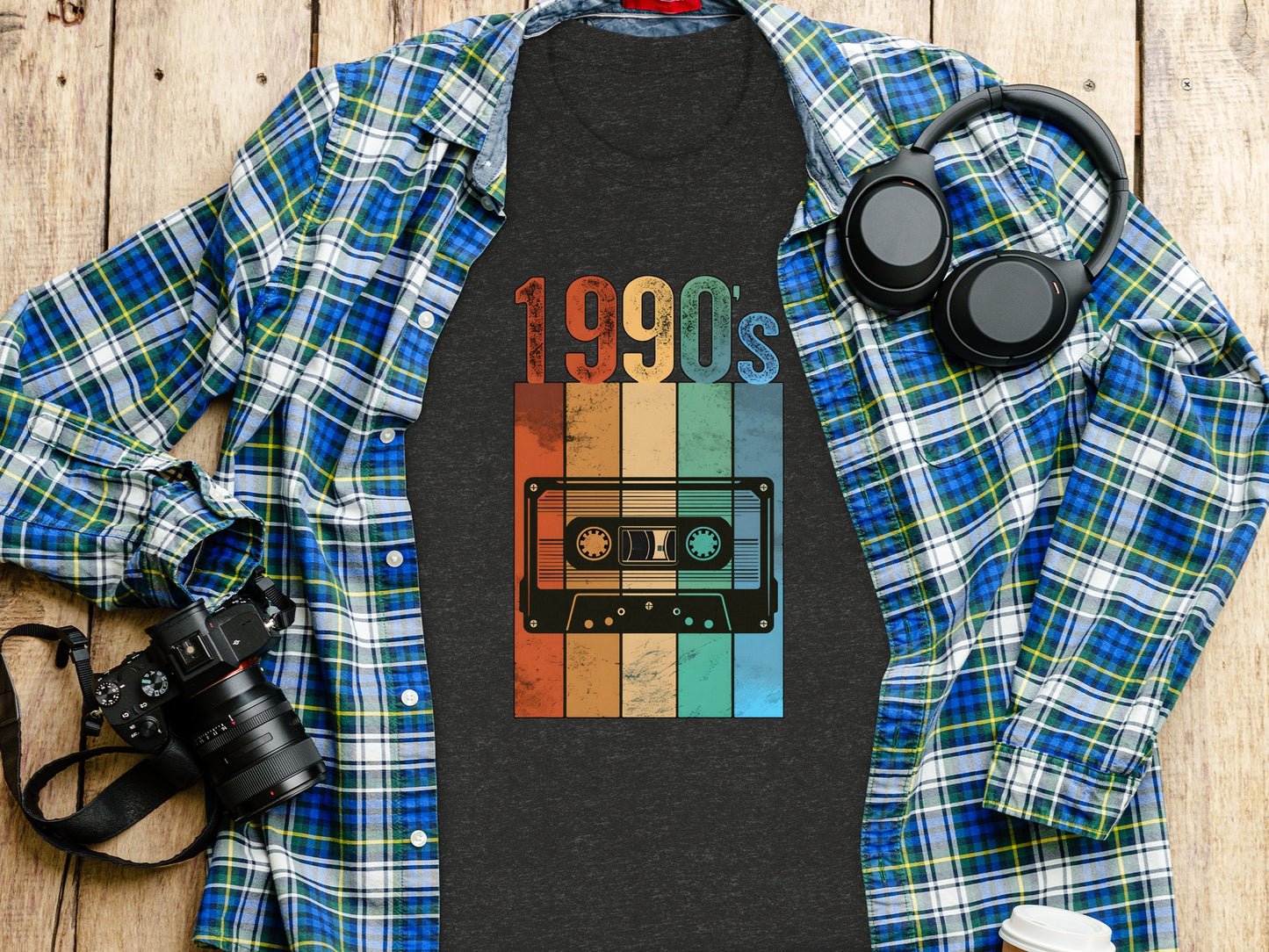 Vintage 1990s Cassette Tape Graphic Tee Product
