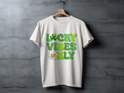Lucky Vibes Only Fun and Positive Classic T-Shirt