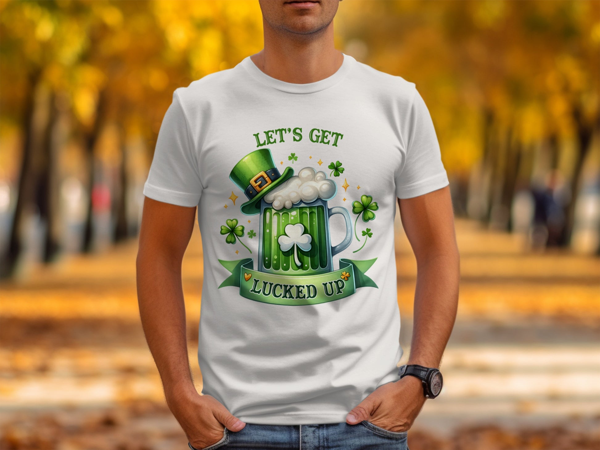 Let's Get Lucked Up St Patrick's Day Graphic Tee