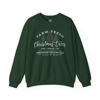 Farm Fresh Christmas Trees Crewneck Sweatshirt