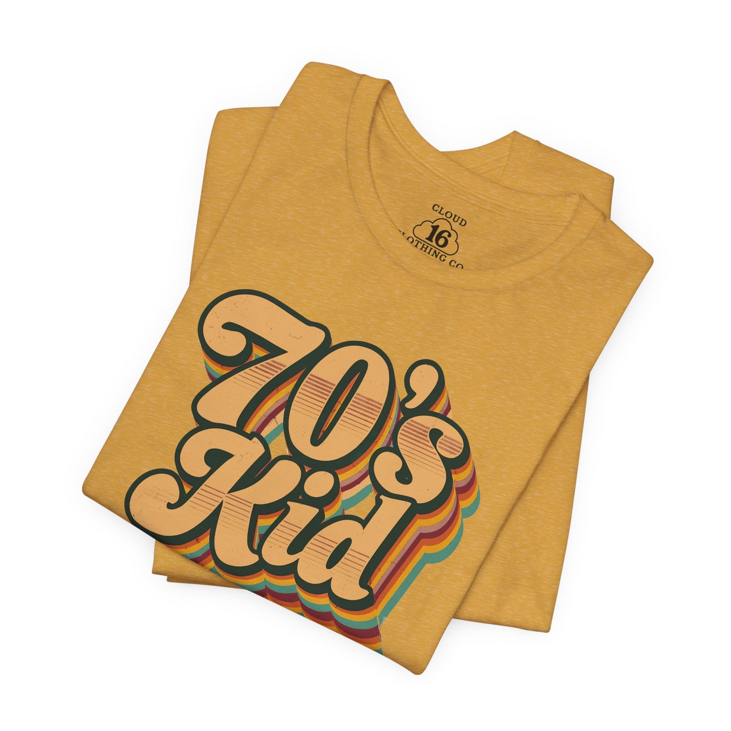 Retro 70s Kid T-Shirt - Vintage Unisex Tee for Nostalgia Lovers