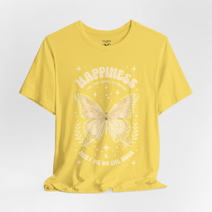 Happiness Butterfly Tee - Womens Inspirational T-Shirt | Positive Vibes Apparel