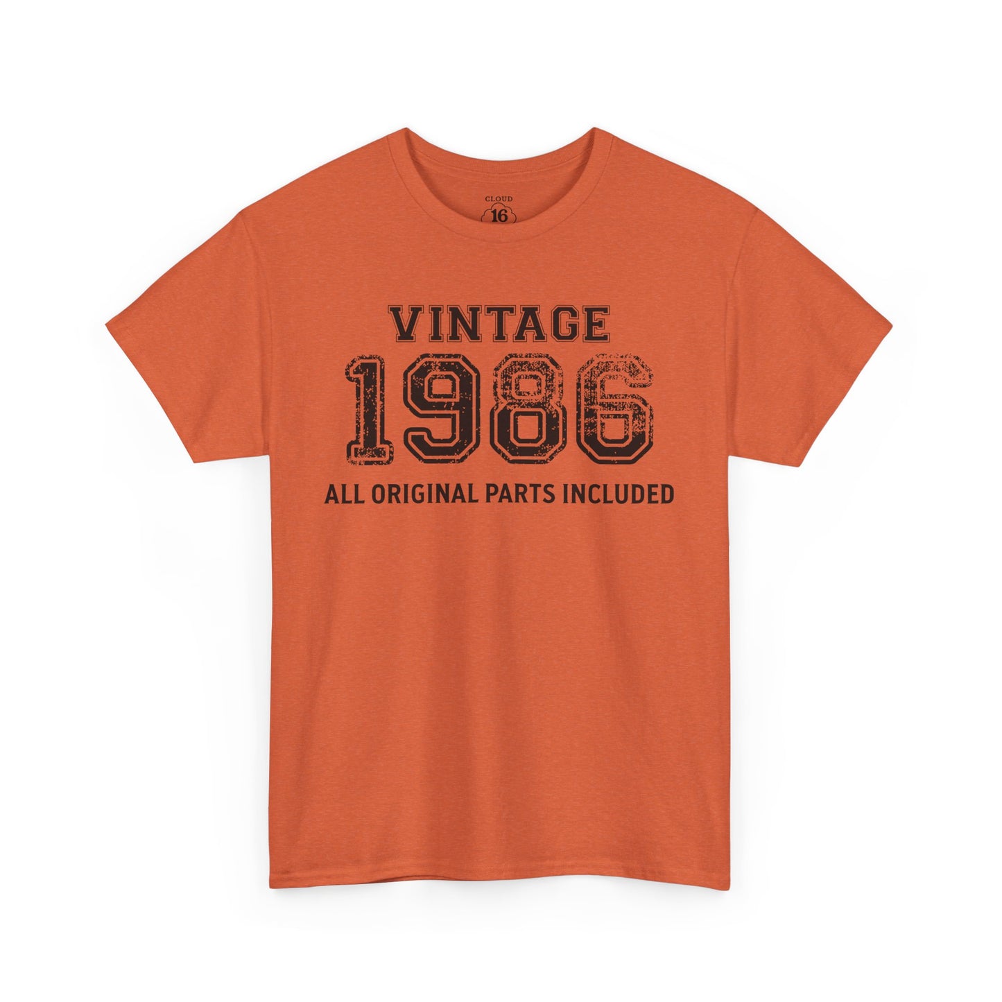 Vintage 1986 Retro T-Shirt - Premium Unisex Cotton Tee
