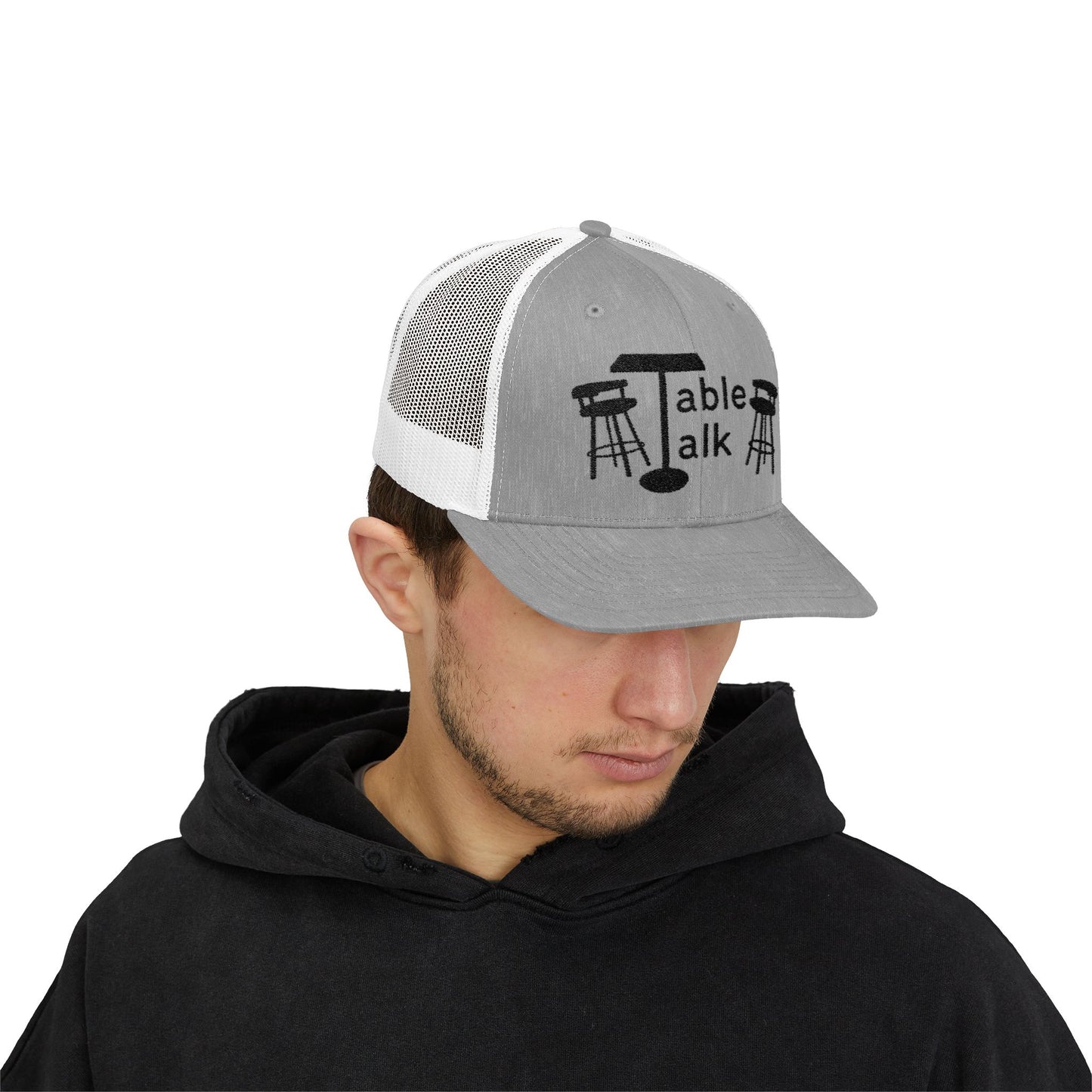 Table Talk Logo Embroidered Snapback Trucker Cap