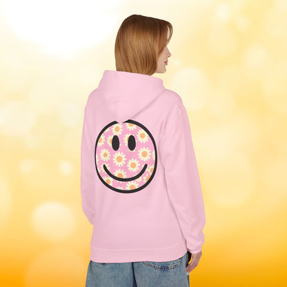 Smiley Flower Hoodie - Womens Fleece Hoodie