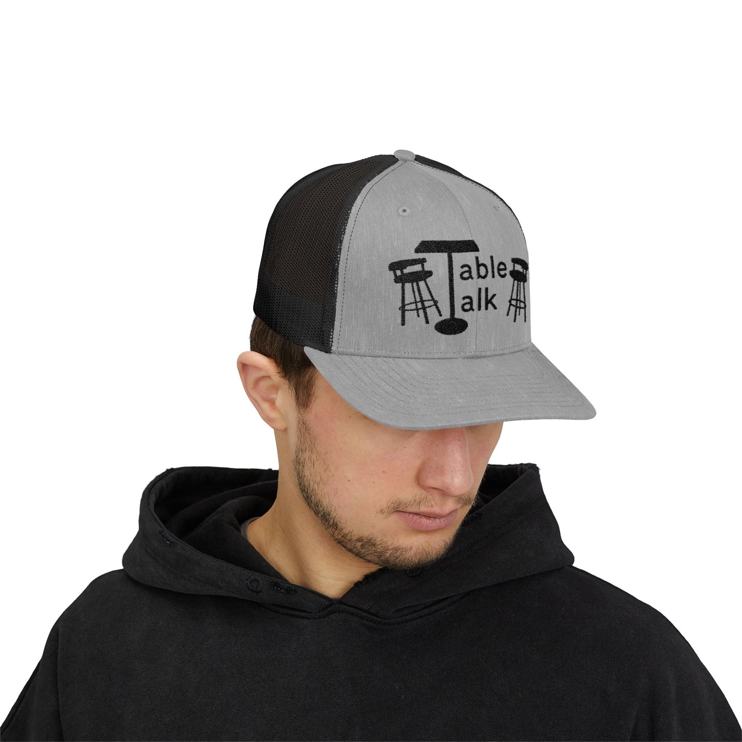 Table Talk Logo Embroidered Snapback Trucker Cap